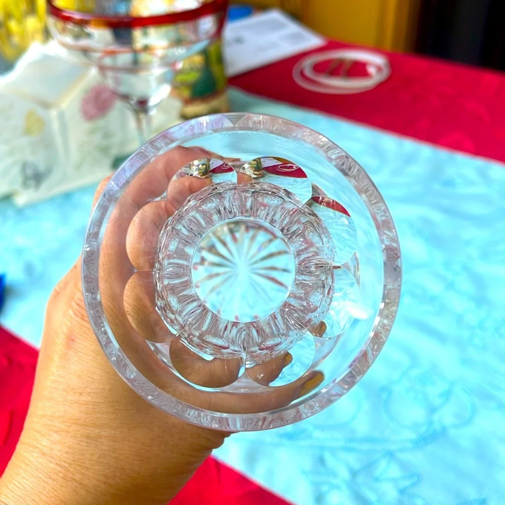 Signed VINTAGE WATERFORD CRYSTAL VASE 5 1/2
